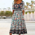 Vestit elegant amb motiu bohemi per a dona
