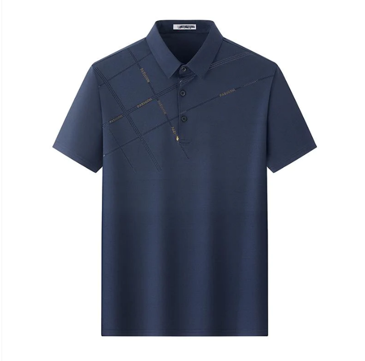 Camisa elástica de seda fría para hombre