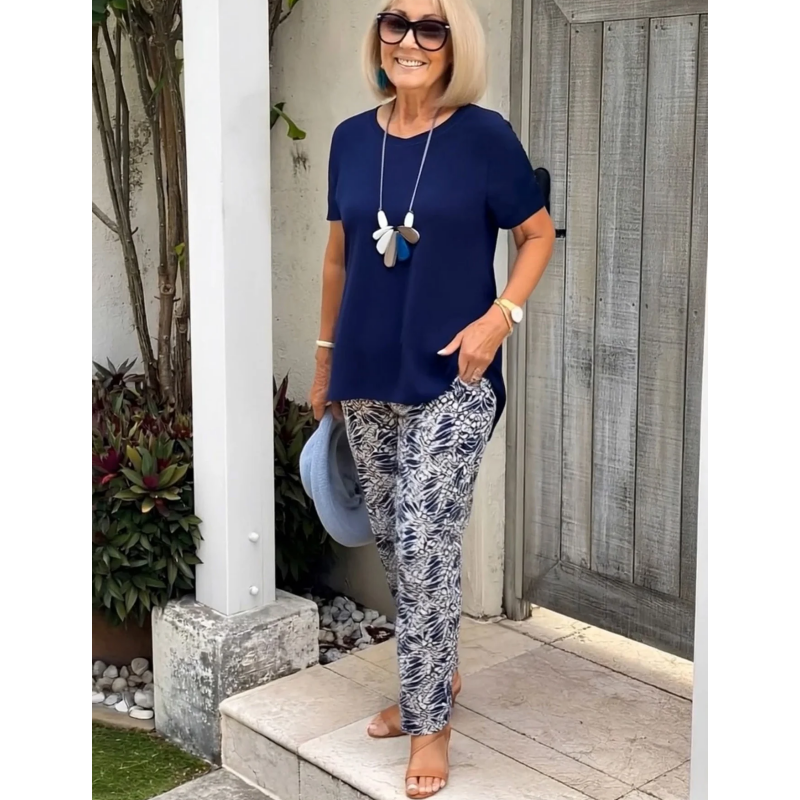 Conjunto casual de dos piezas para mujer