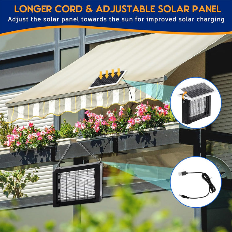 Lampe anti-moustiques à énergie solaire pour jardin