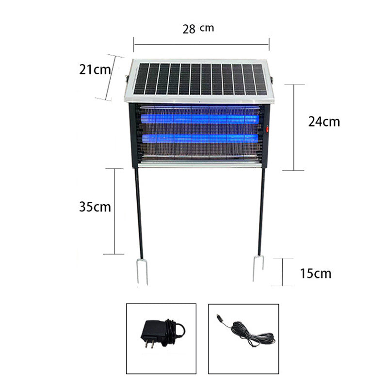 Lampe anti-moustiques à énergie solaire pour jardin