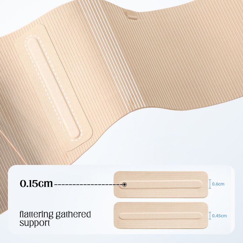 Reggiseno arricciato senza ferretto con spalline rimovibili