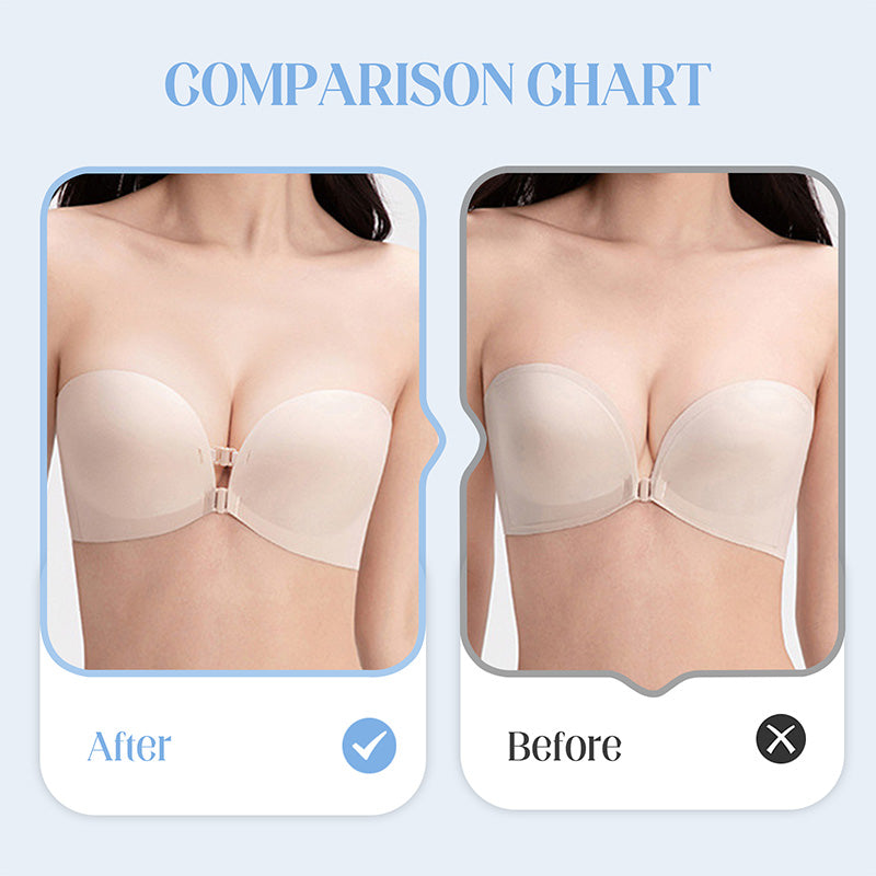 Reggiseno arricciato senza ferretto con spalline rimovibili