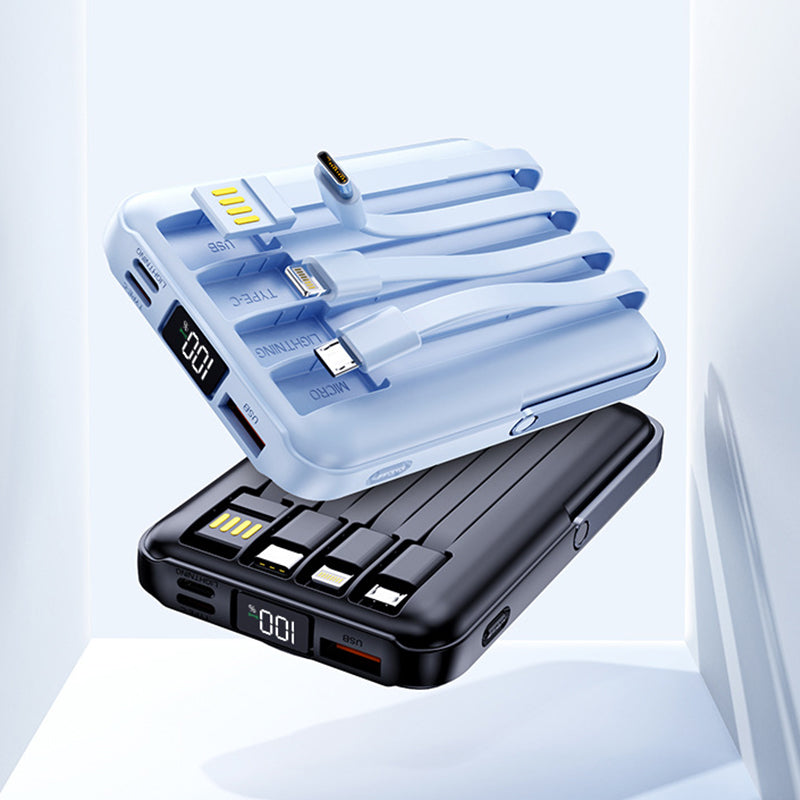 Batería externa magnética inalámbrica de 10 000 mAh con soporte