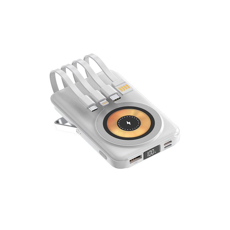 Batterie externe magnétique sans fil 10 000 mAh avec support