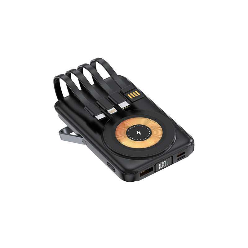 Batterie externe magnétique sans fil 10 000 mAh avec support