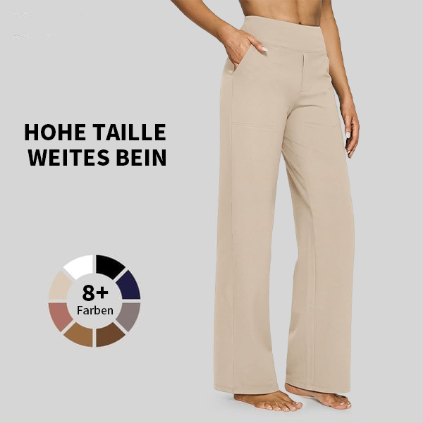 Pantaloni ampi a vita alta, dall’ufficio allo yoga
