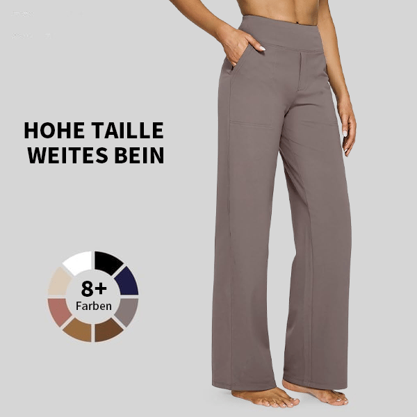 Pantaloni ampi a vita alta, dall’ufficio allo yoga