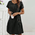 Vestido con media cremallera para mujer