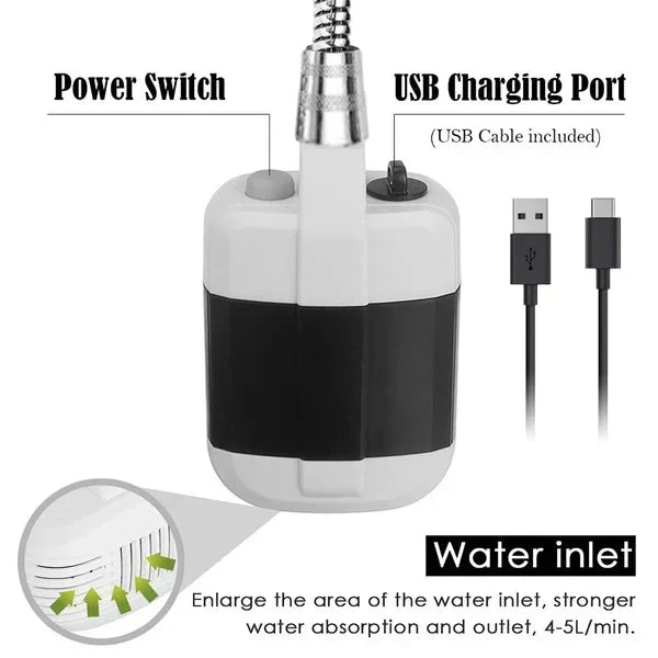 Doccia da campeggio portatile a portata regolabile