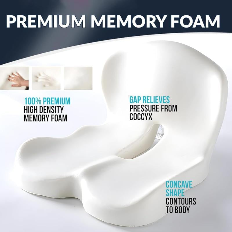 Coussin d'assise antidérapant en mousse à mémoire de forme