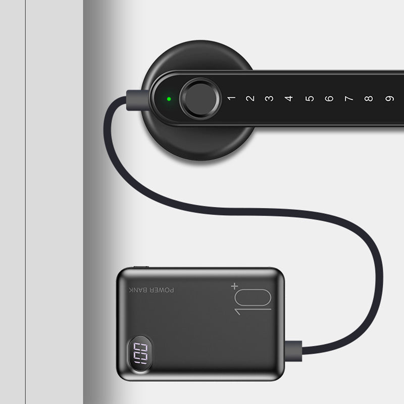 Tirador de porta intel·ligent amb lector d'empremtes dactilars