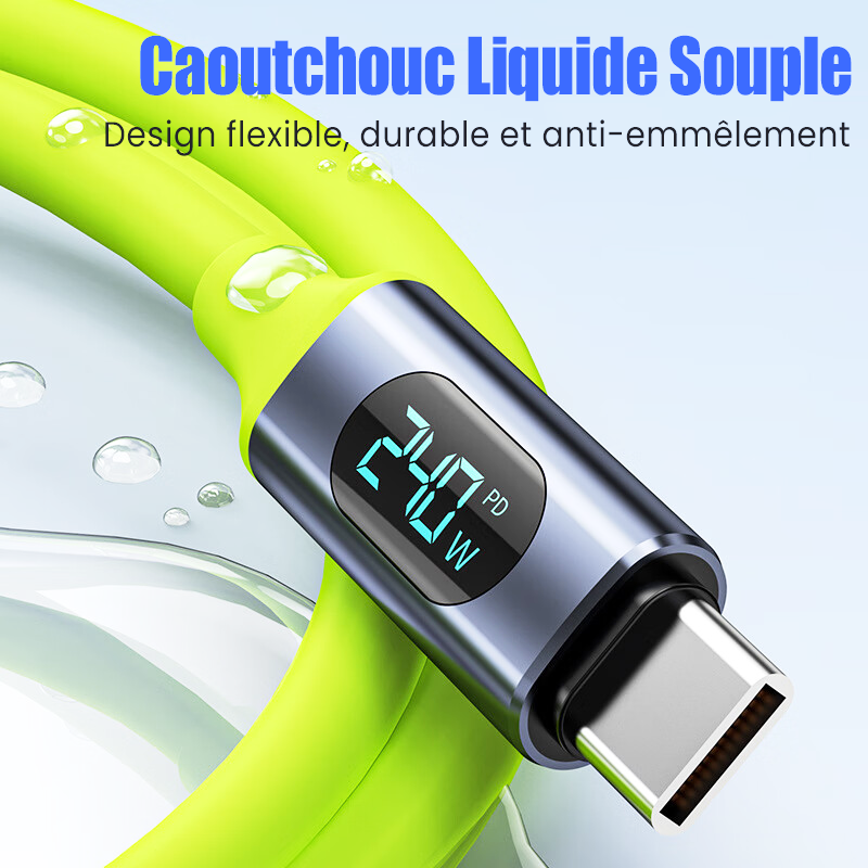 Câble de recharge rapide 240 W, compatible avec l'iPhone