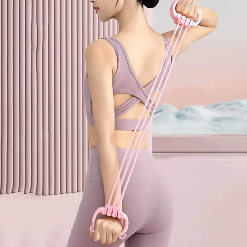 Fascia élastique réglable avec poignées