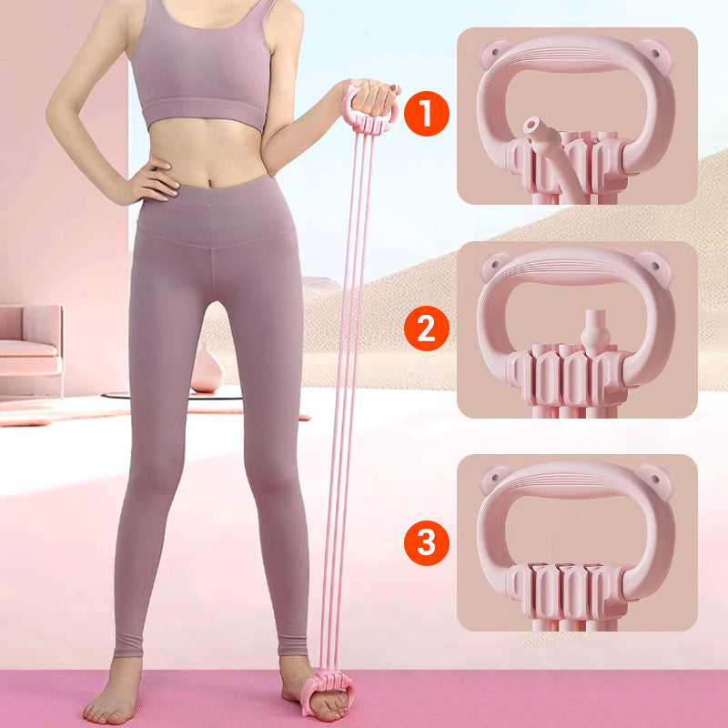 Fascia élastique réglable avec poignées
