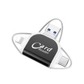 Lecteur de cartes multifonction 4 en 1 avec plusieurs ports