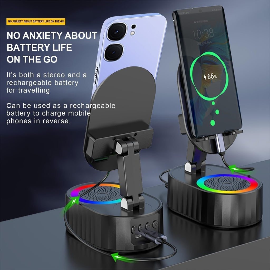 Suport per a Smartphone 3 en 1 amb Altaveu per Inducció i Power Bank