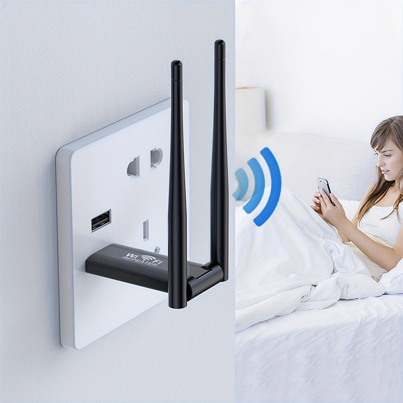 USB-strømforsynt WiFi-signalforsterker