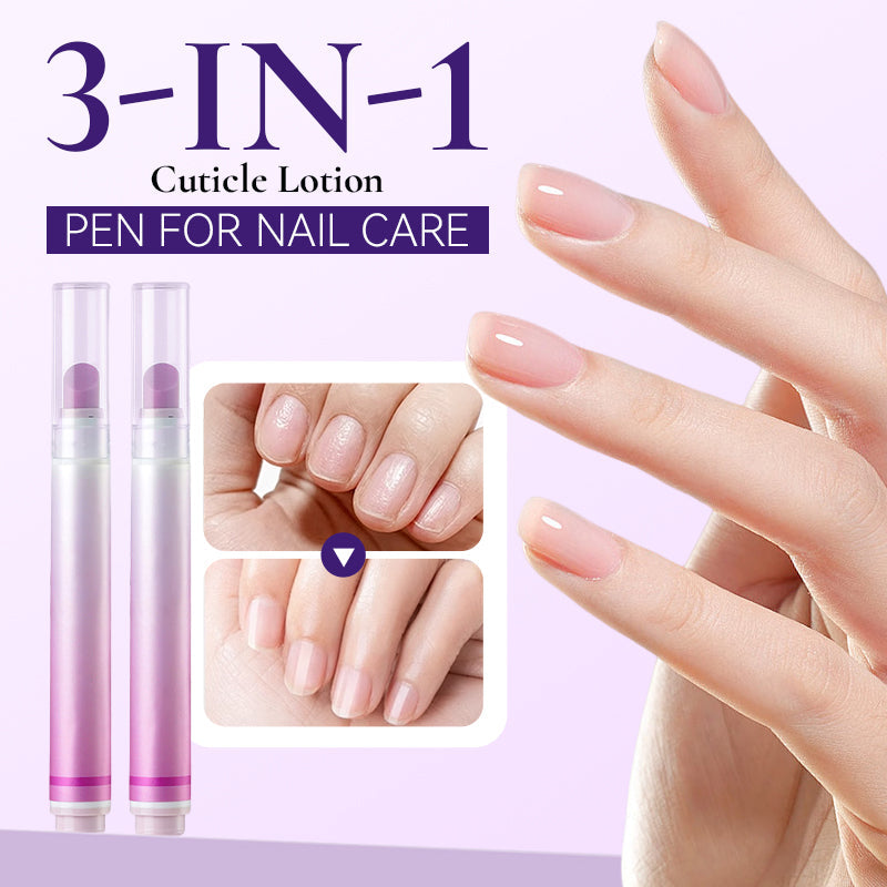 Lápiz de cuidado 3 en 1 para cutículas y uñas