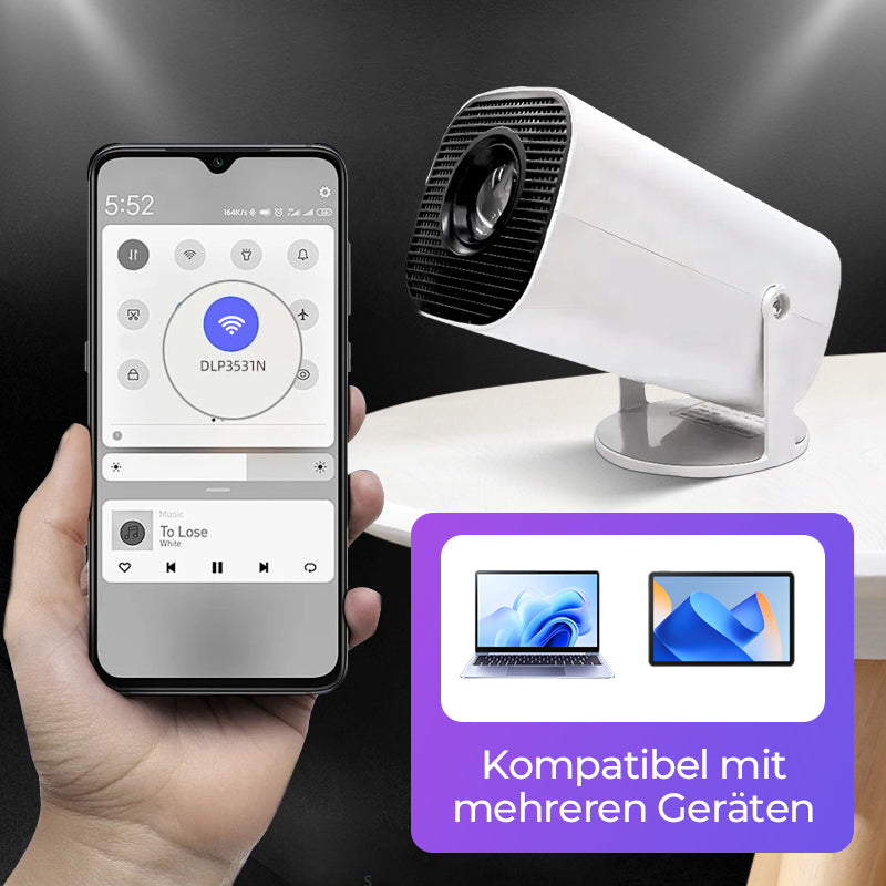 1080P HD WiFi-projektor til hjemmet