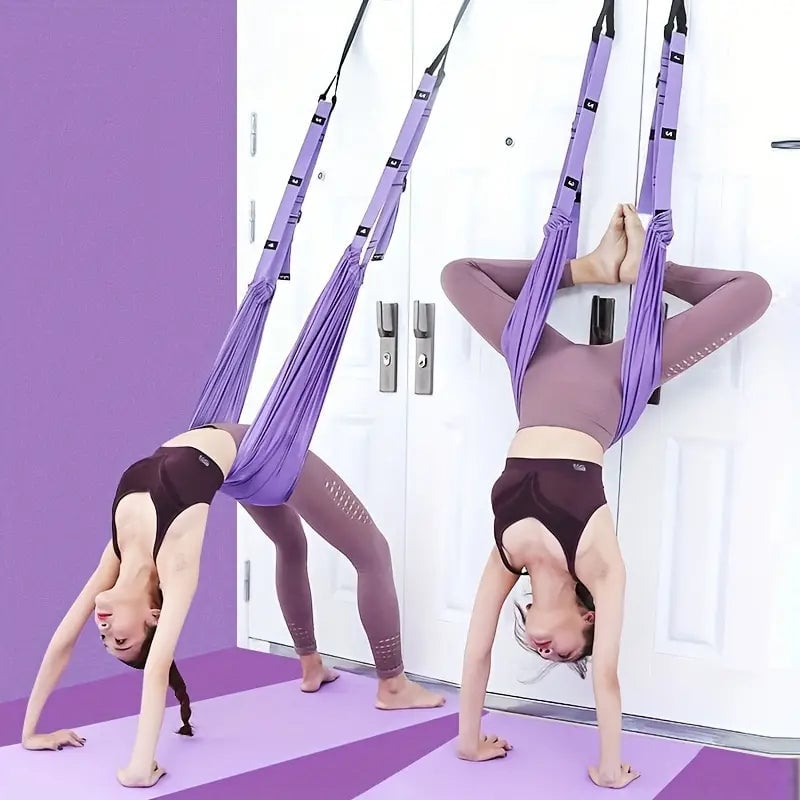 Cinghia per yoga aereo per allungare la schiena