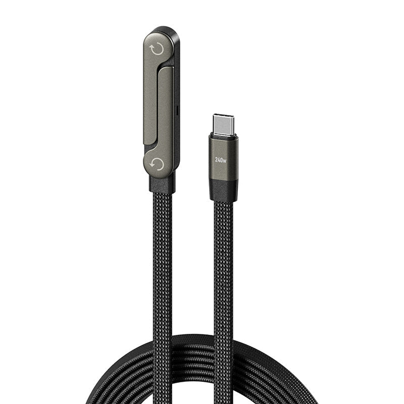 Cavo di ricarica rapida da 240 W con supporto regolabile per telefono