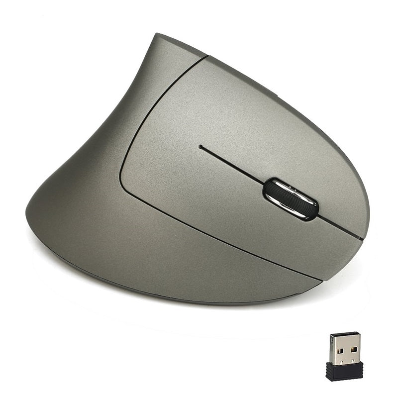 Trådløs oppladbar ergonomisk vertikal mus via USB