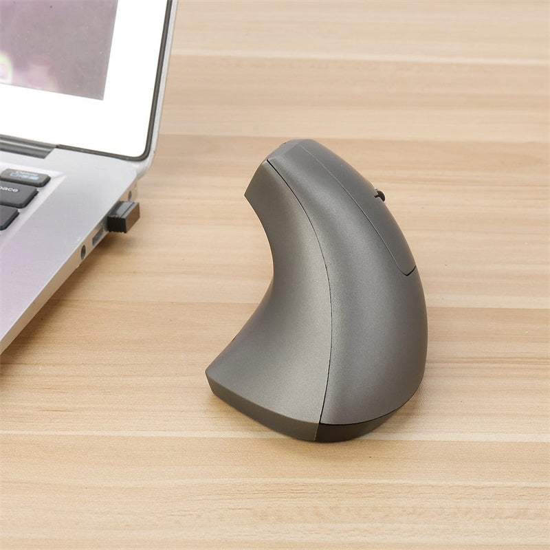 Trådløs oppladbar ergonomisk vertikal mus via USB