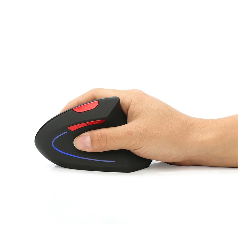 Trådløs oppladbar ergonomisk vertikal mus via USB