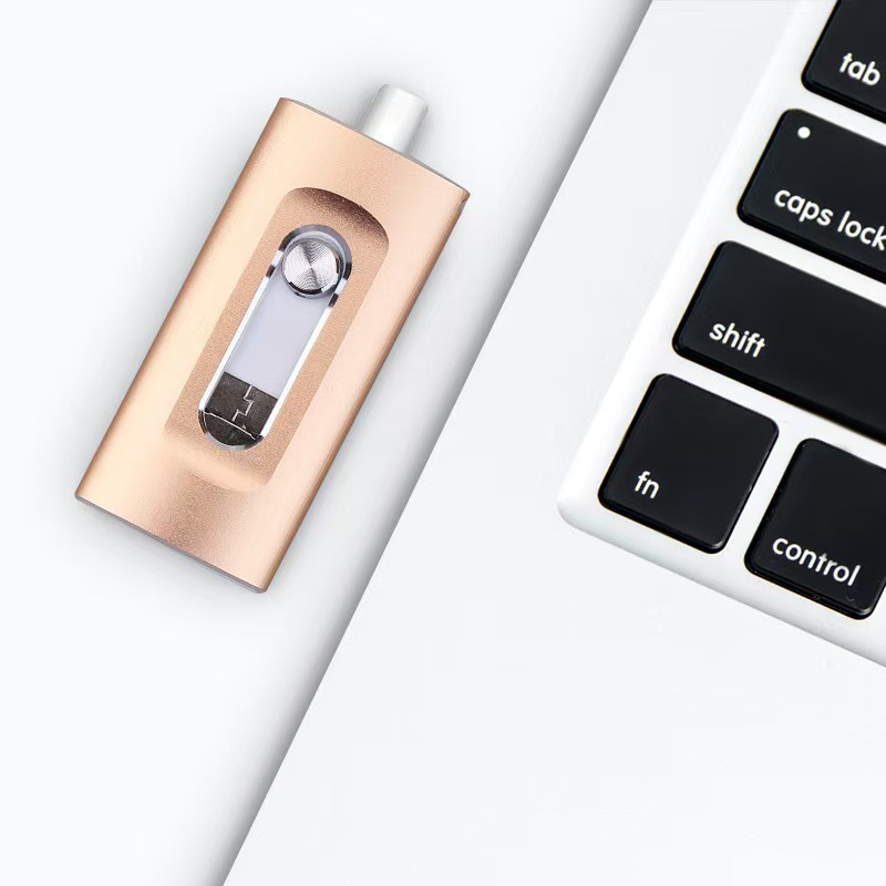 Chiavetta USB ad alta velocità 3 in 1 in metallo