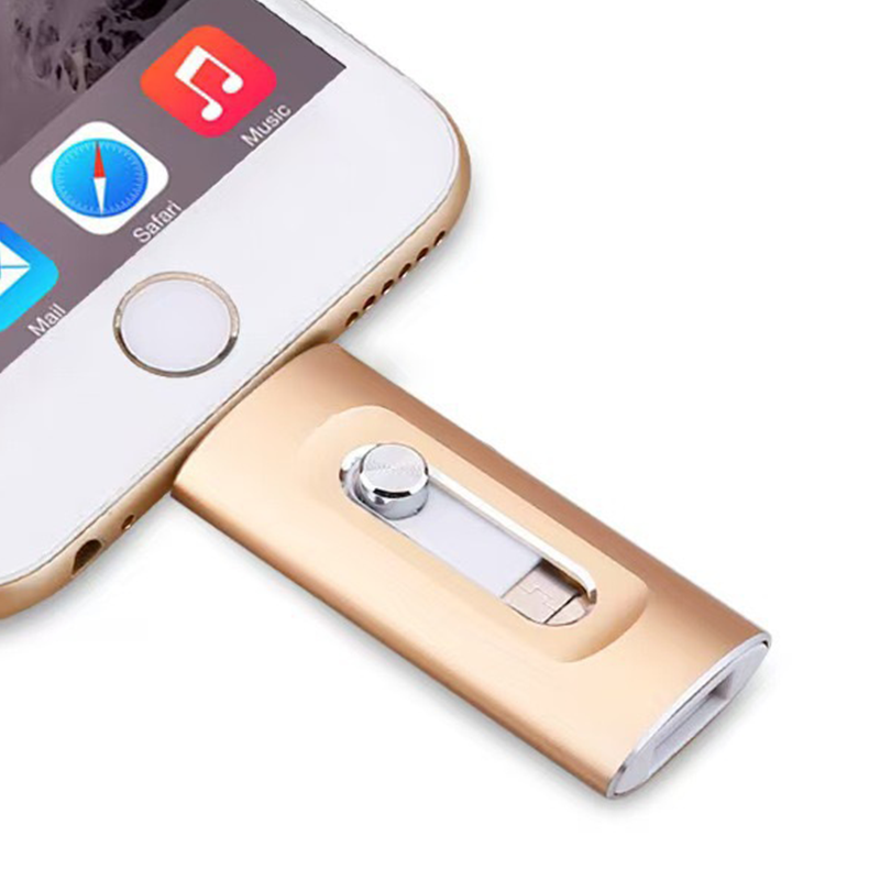 Chiavetta USB ad alta velocità 3 in 1 in metallo