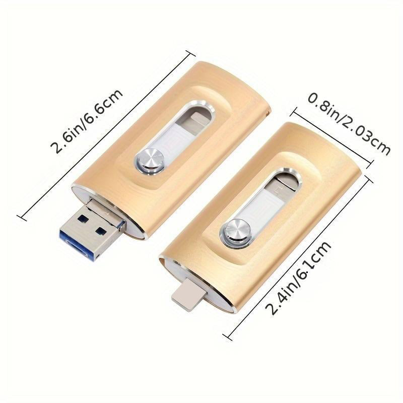 Høyhastighet USB-minnepenn 3-i-1 i metall
