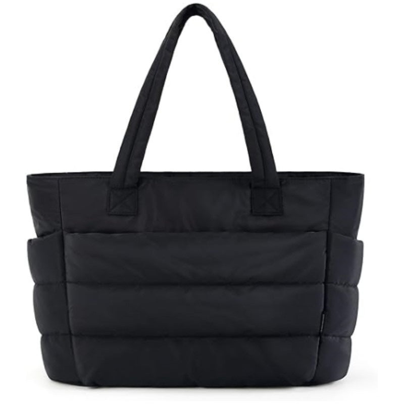 Borsa tote leggera rosa acceso da donna