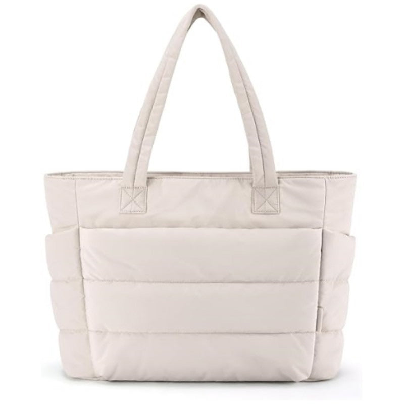 Borsa tote leggera rosa acceso da donna