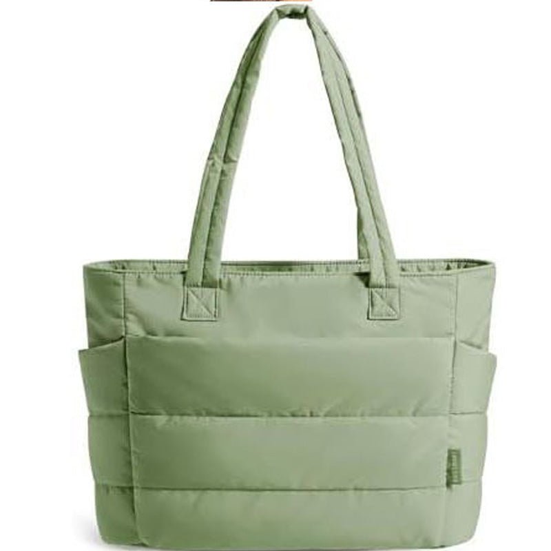 Borsa tote leggera rosa acceso da donna