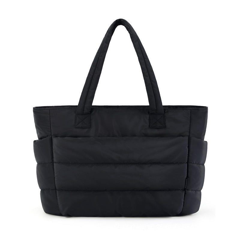 Borsa tote leggera rosa acceso da donna