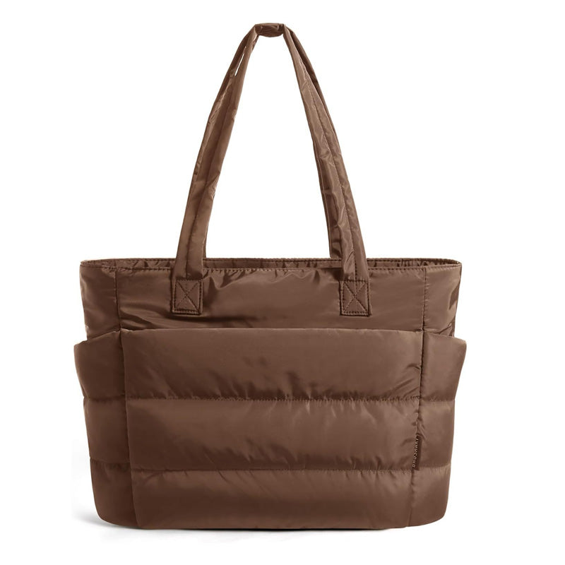 Borsa tote leggera rosa acceso da donna