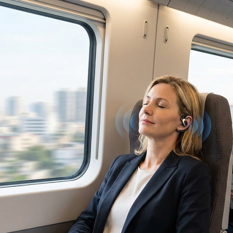 Auriculares inalámbricos de conducción aérea y diseño de oído libre