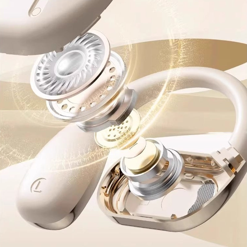 Auriculares inalámbricos de conducción aérea y diseño de oído libre