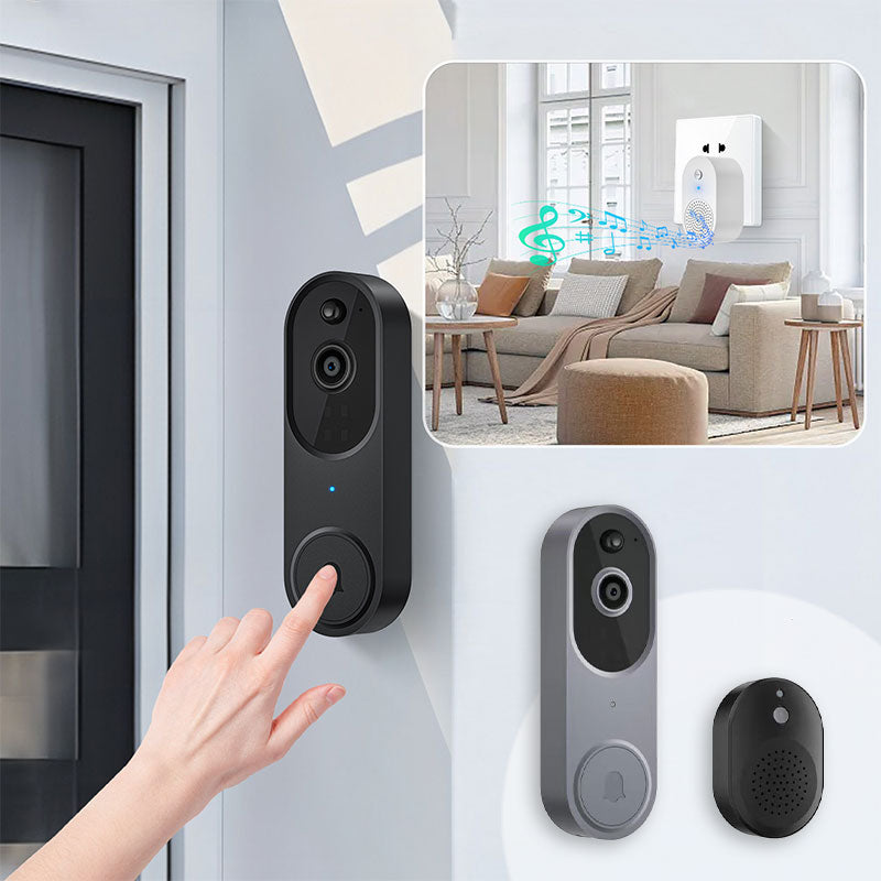 Timbre con vídeo HD inalámbrico con timbre para casa conectada