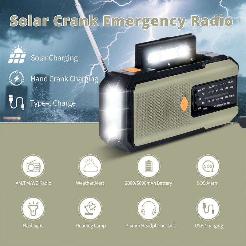 Ràdio Meteo d'Emergència a Manivella i Solar