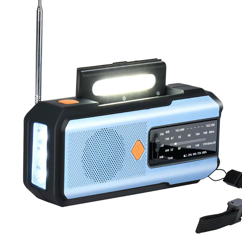 Radio météo d'urgence à manivelle et solaire