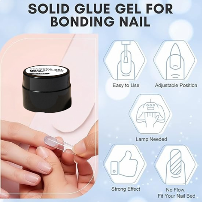 Pegamento en gel para uñas postizas