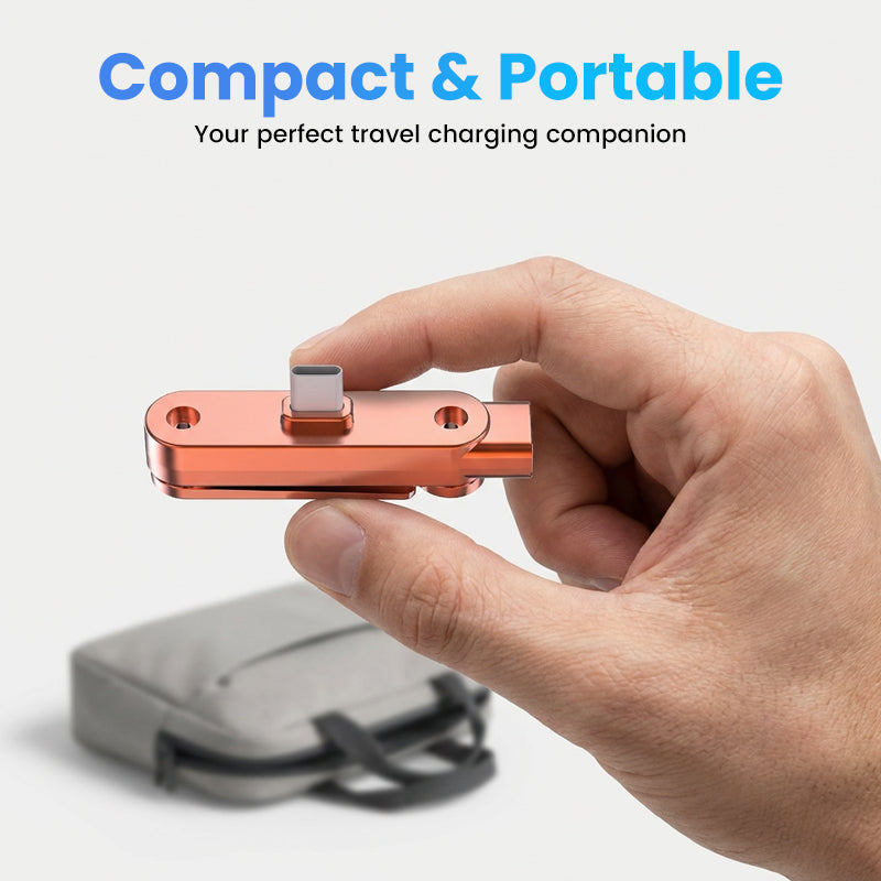 Adaptador de carga rápida con soporte plegable de 360° para teléfono