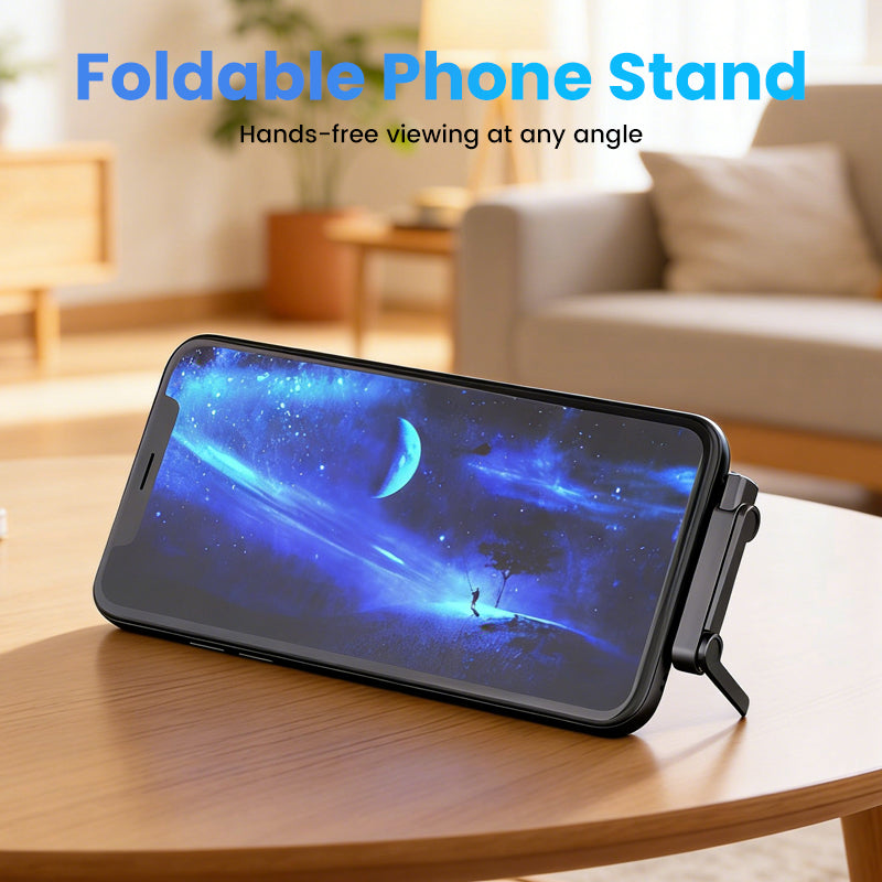 Adaptador de carga rápida con soporte plegable de 360° para teléfono