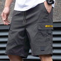 Shorts cargo casual da uomo con coulisse