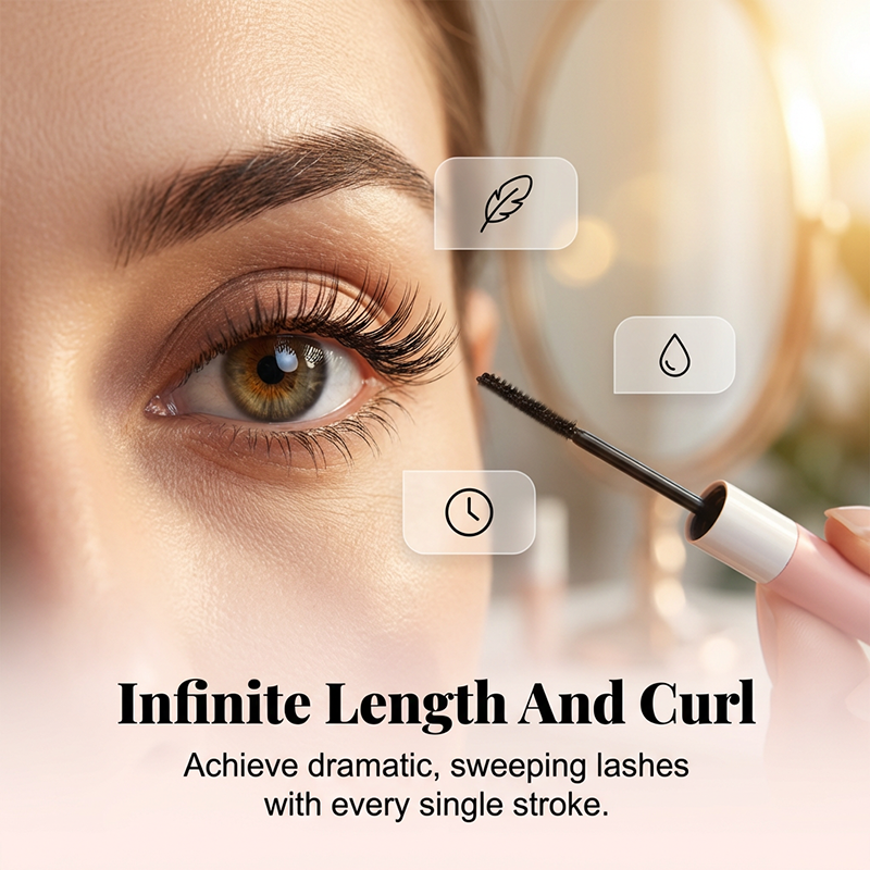 Mascara waterproof ultra-fine