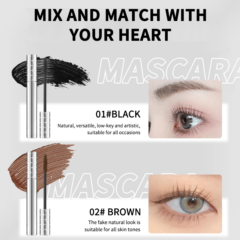 Coppia di mascara tubing nero e marrone