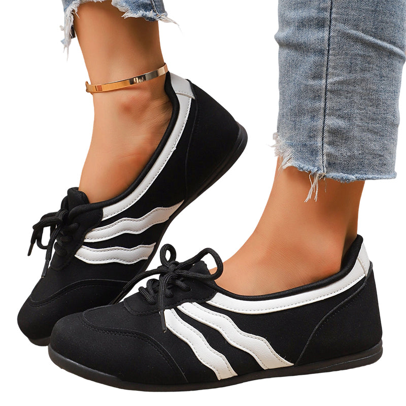Zapatillas retro a rayas