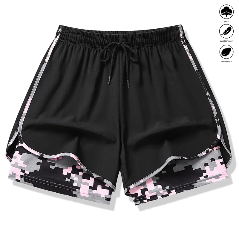 Short sportivi 2 in 1 da donna
